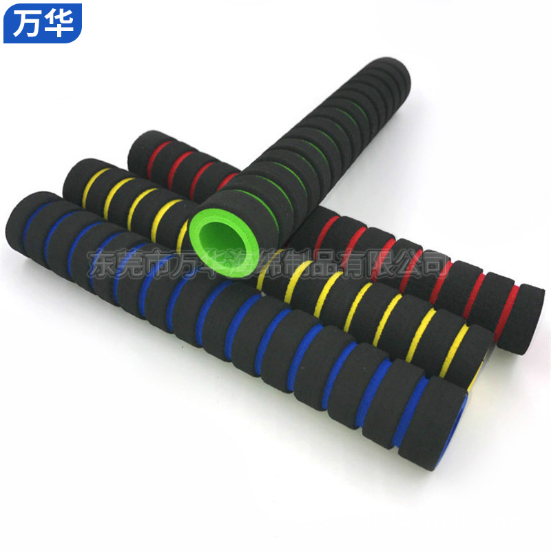 NBR彩色泡棉防滑海绵把套 NBR橡胶海绵管 摩托车防滑手把套
