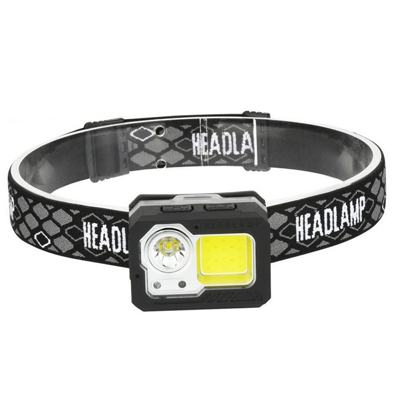 Налобный фонарь для шахтеров с мощным светом, высоким люменом, длительным временем работы от аккумулятора, литиевой батареей, специальный светодиодный фонарь для рыбалки на открытом воздухе с датчиком движения