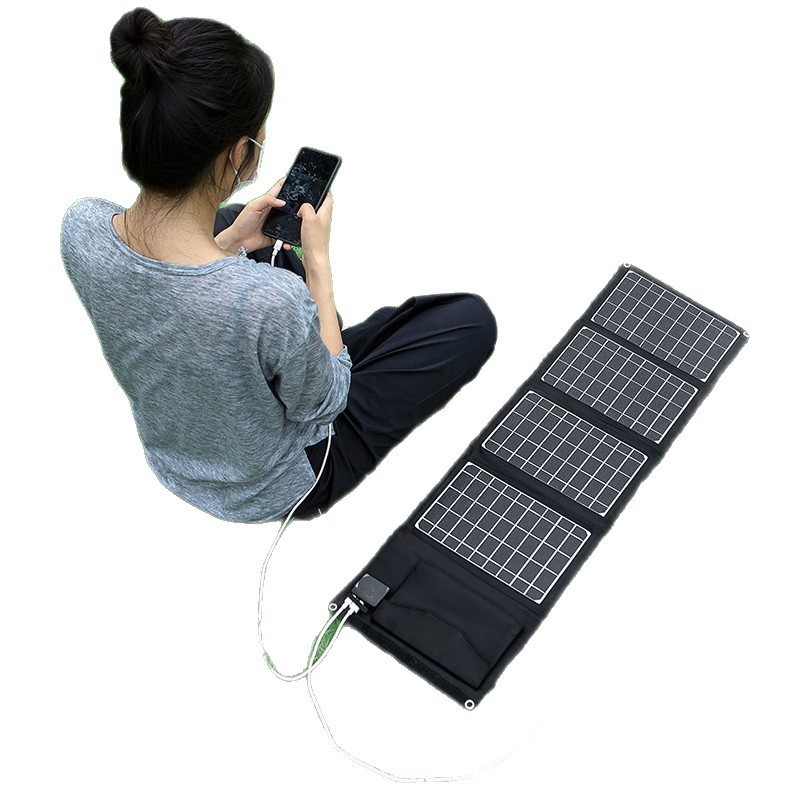 ソーラー充電ボード小型単結晶 5V18V12v 高速電源銀行携帯電話屋外折りたたみ式|undefined
