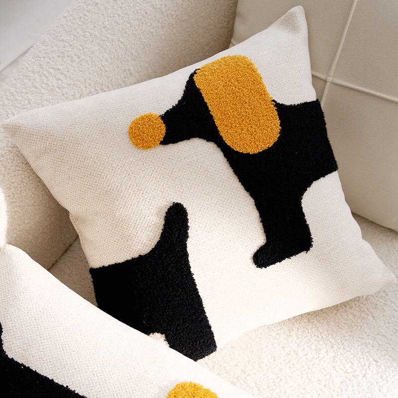 Cute de dibujos animados cachorro funda de almohada de tira larga habitación de los niños almohada larga con núcleo original simple cojín de sofá animal