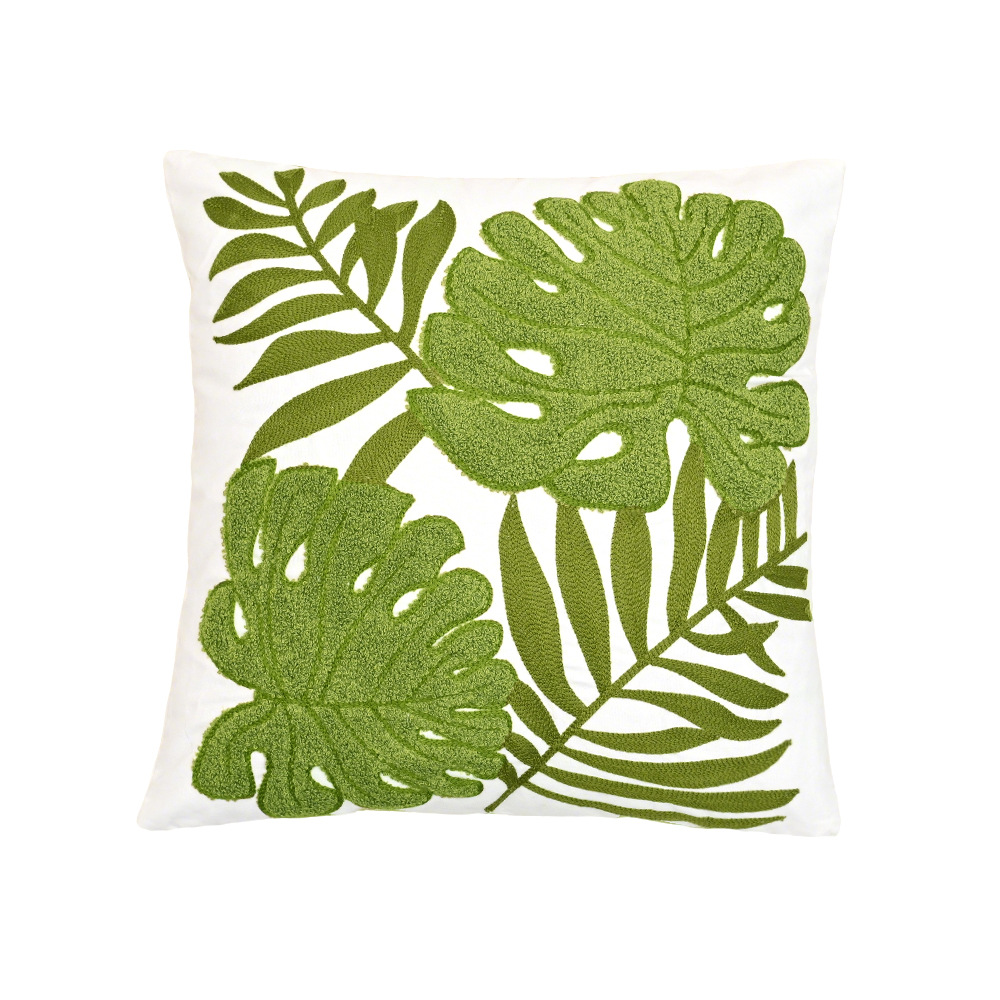 Nordic ins sala de estar toalla bordada sofá almohada cojín pequeño modelo fresco habitación almohada de respaldo de cabecera funda de almohada