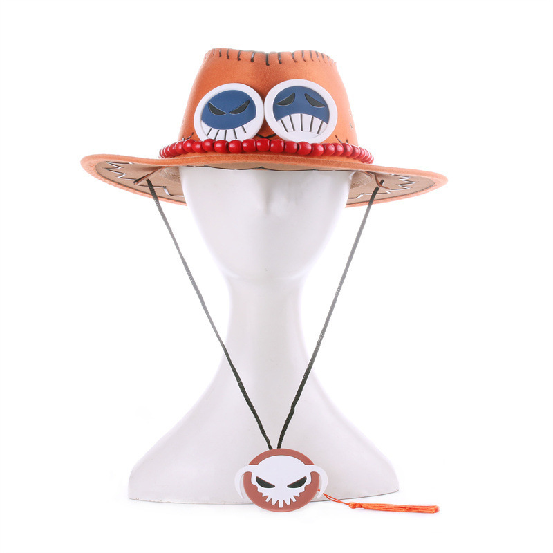 Ace Hat cosplay One Piece Fire Fist Hat Original Animation Peripheral Hat Jazz Hat Cowboy Hat