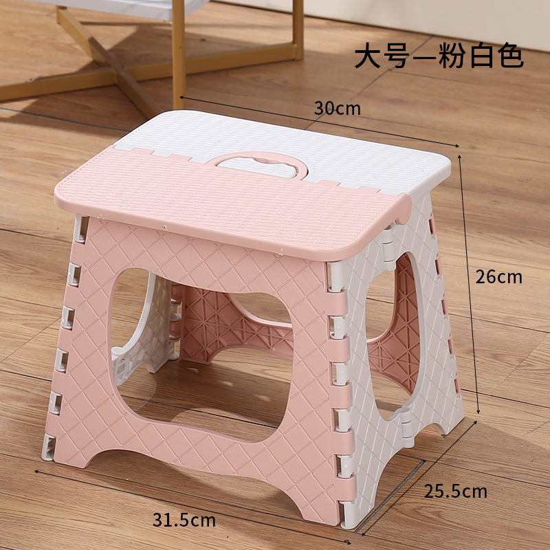 厚みのあるプラスチック製の屋外折りたたみスツール、ポータブル家庭用小さなベンチ、マザキャンプスツール、子供用屋外小さなスツール|undefined