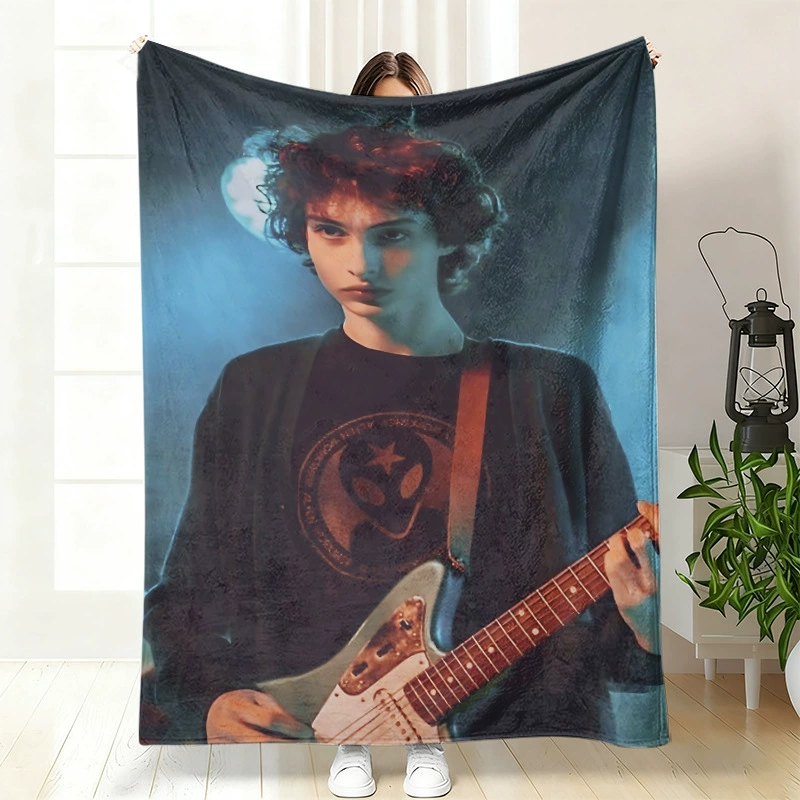 Плюшевая флисовая плед-одеяло BylerCP (в стиле Stranger Things), мягкий для отдыха, 70×100–150×200 см