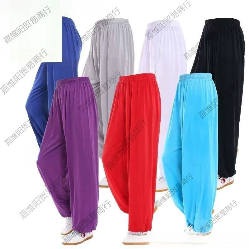 Специальная распродажа одежды Taiji Ice Sand Tiji брюки Тренировочные брюки большие размеры для мужчин и женщин фонарь Taijiqi весна, лето и осень