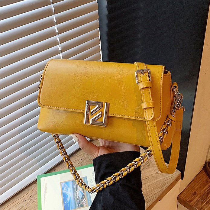 Temperamento exquisito bolso cuadrado para mujeres 2026 nuevo retro bolso de hombro de color sólido alto valor de color simple bolso diario image 1