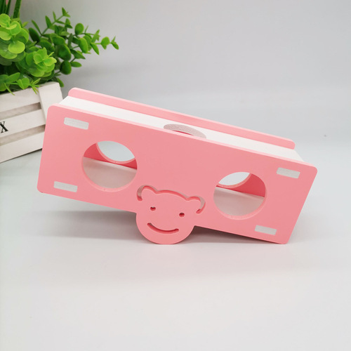 Cross-border hamster toys diy golden bear pet toys supplies PVC running wheel seesaw swing swing