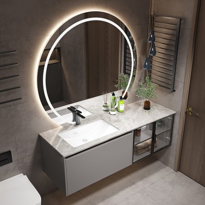 Light extravagance Bathroom cabinet One basin modern Simplicity TOILET Wash station Wash one's face Vanity cabinet combination