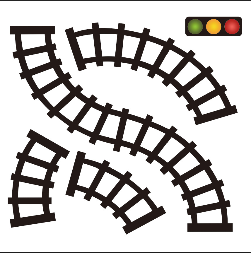 子供道路テープDIY交通道路紙テープ鉄道高速玩具シール駐車場景クロスボーダー貨物
