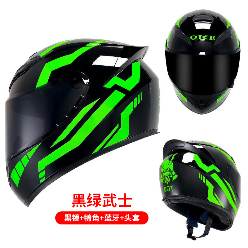 Fábrica motocicleta casco calle bicicleta casco completo hombres y mujeres Four Seasons anti-niebla personalidad invierno motocicleta eléctrica Bluetooth Knight venta al por mayor