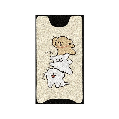 Waterproof and Anti-Slip Foot Pads, Special – Electric vehicle foot mat - luyuan-f002-three-line-dogs