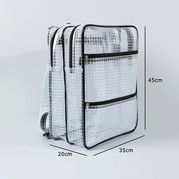 18inch Cold-Resistant Thickened Anti-Static Mesh Bag with Double Main Pockets Dust-Free Backpack 45*35*20Fab Bag