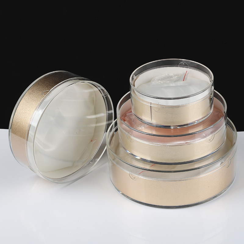 加厚透明通用燕窝包装盒带一次性锁扣冬虫夏草礼品盒塑料盒空盒子