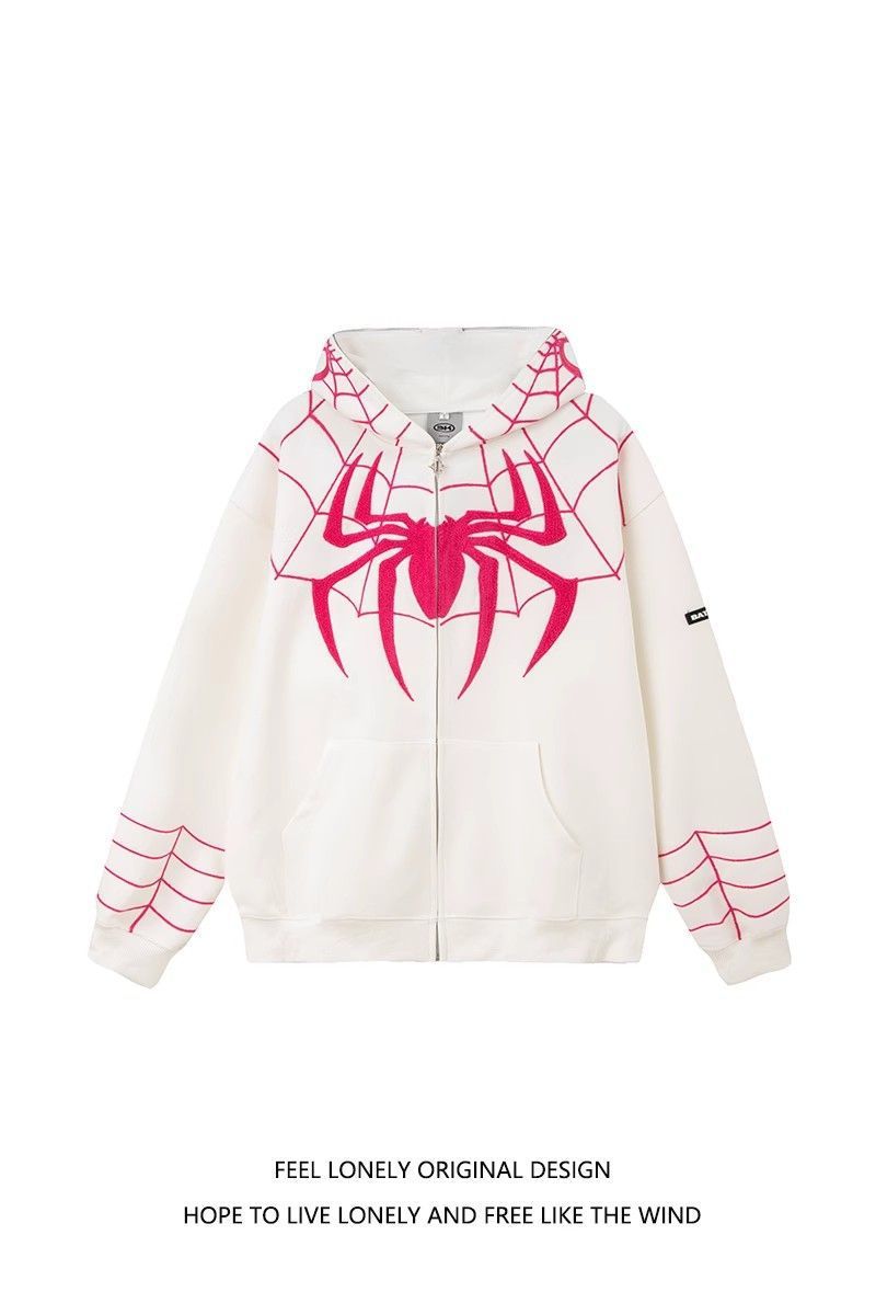 Spiderman Cardigan Zip-Up Hoodie