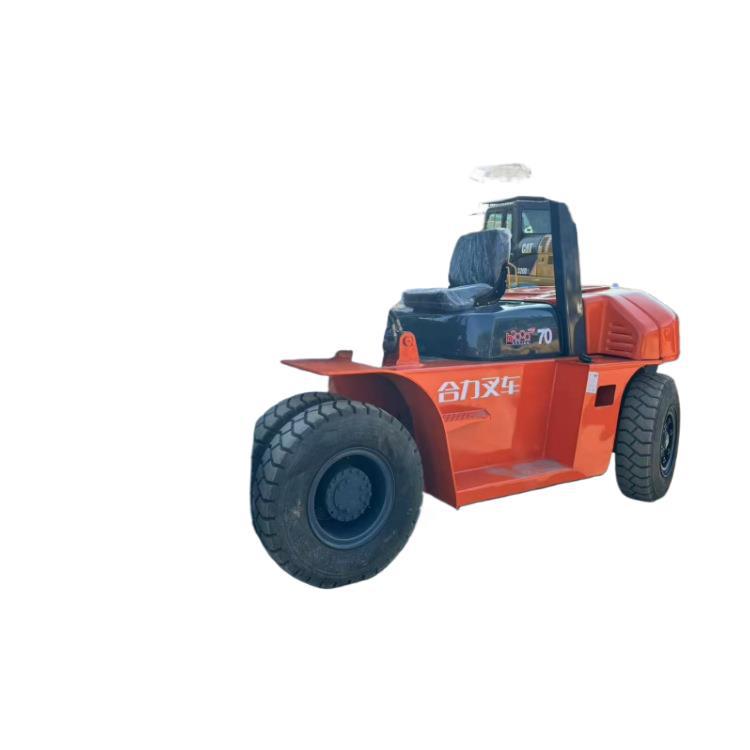 7 toneladas de carretillas elevadoras, 7 toneladas de carretillas elevadoras diésel de segunda mano, nuevo color, garantía de un año de entrega a la puerta