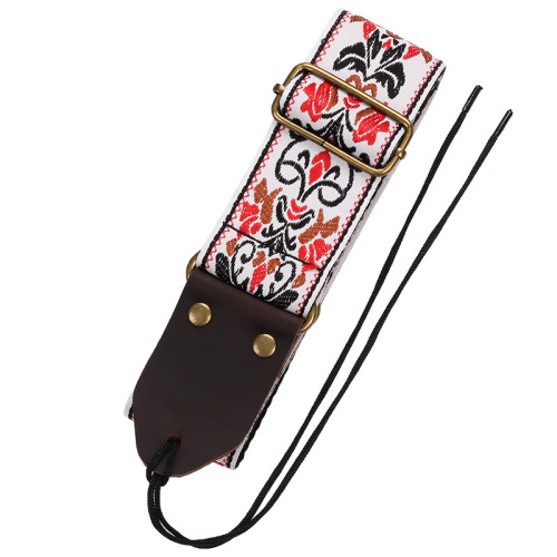 Lang Ting Embroidered Guitar Strap Featured Instrument Accessories Bass Electric Guitar Shoulder Strap Folk Acoustic Guitar Strap Strap