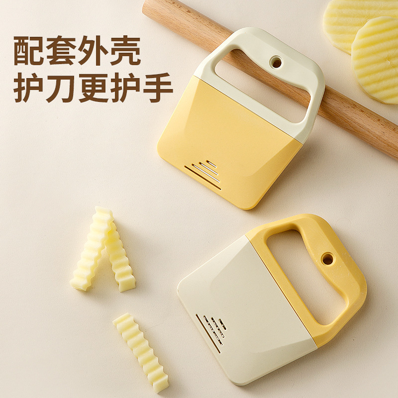 ステンレス製フライドポテトカッター、ポテトカッター、波型カッターツール、波型スライス、ポテトカッター|undefined