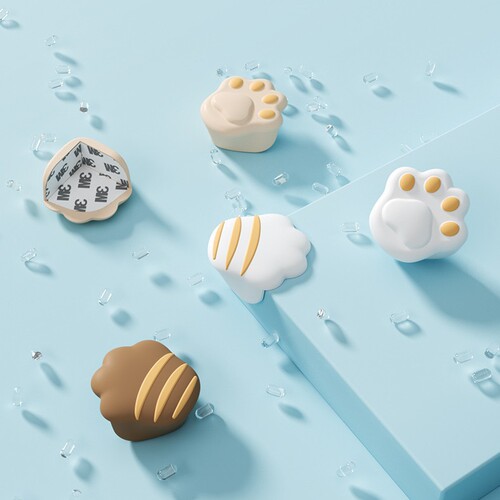 Cute anti-collision corner cartoon cat claw children's table corner anti-collision silicone protective corner furniture thickened safety anti-collision mat