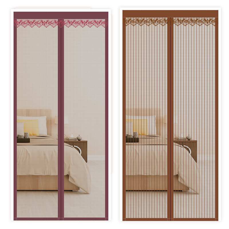Anti-mosquito curtain non-perforated self-adhesive home bedroom partition curtain living room curtain screen window curtain soft door curtain wholesale