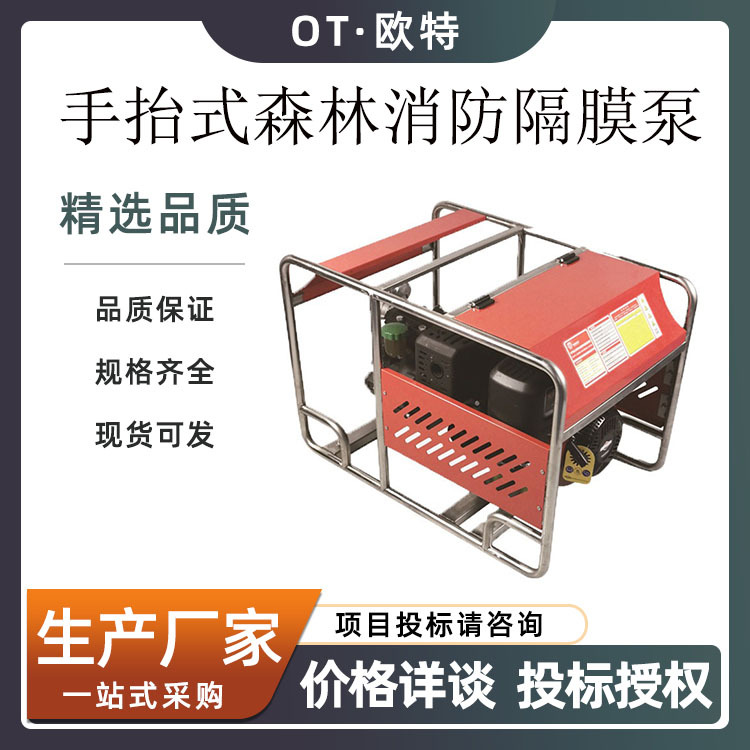 可移动远程高压泵森林消防高压源头泵YPB6/9手抬式森林消防隔膜泵