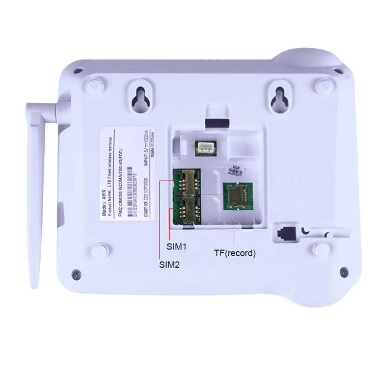 可接外貿訂單4G網絡用手機卡的座機v插卡電話機聯通v公話機