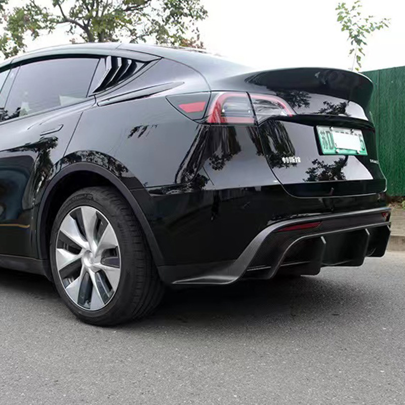 Suitable for Tesla ModelY front lip side skirt rear lip tail shutter leaf plate air knife front bar air knife