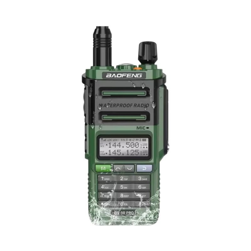 Walkie-talkie Baofeng BF-UV9R PRO con carga directa tipo C, resistente al agua IP68, intercomunicador UV9R