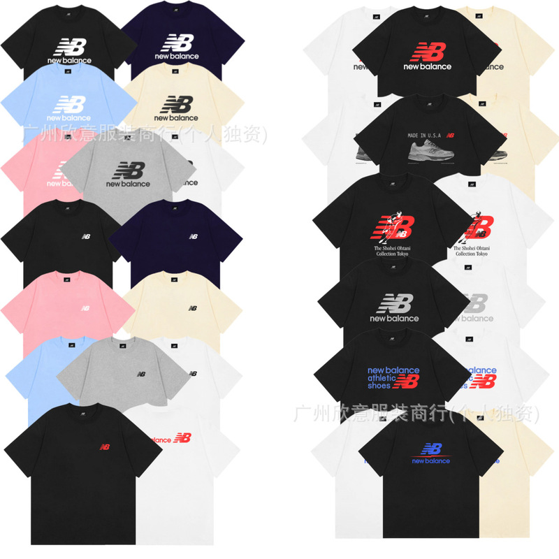 Cross-Border Foreign Trade 26 New Models of Summer American-Style Round-Neck Casual Sports Short-Sleeved T-Shirts for Men and Women, Same Style Couple Casual Wear Cross-Border Foreign Trade 26 New Models of Summer American-Style Round-Neck Casual Sports Short-Sleeved T-Shirts for Men and Women, Same Style Couple Casual Wear