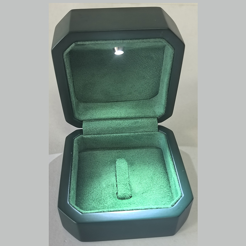 High-gloss Paint 65*65*50mm Jewelry Box Ring Jewelry Box Minimalist Style Portable Travel Ring Box