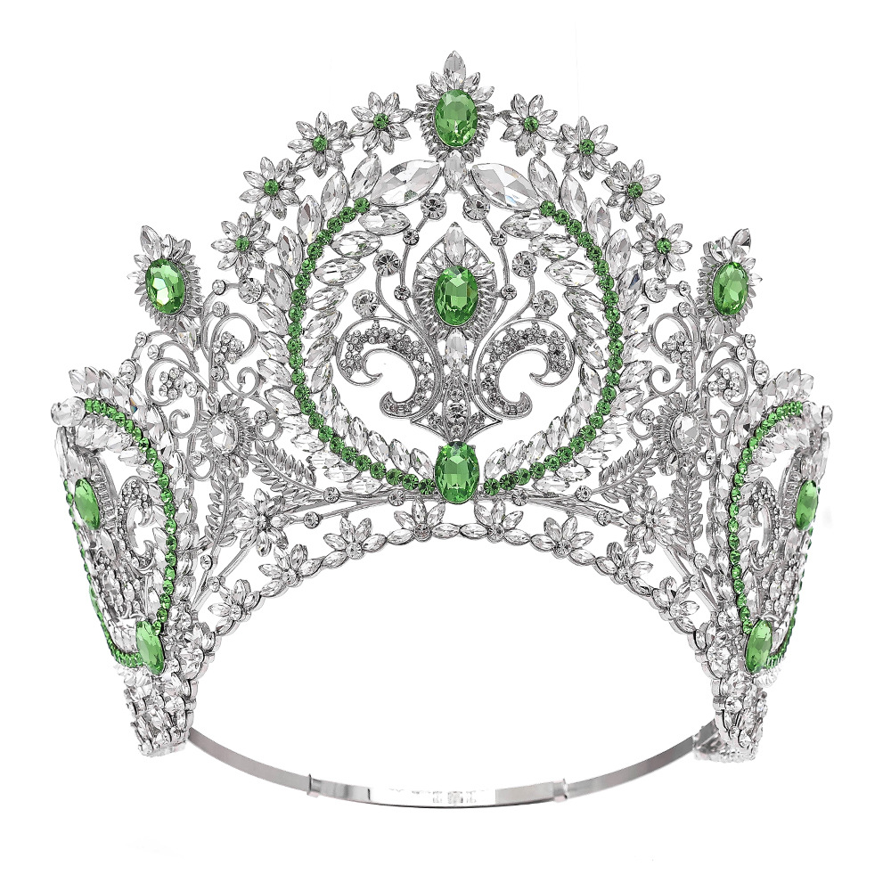 Cristal verde de fruta K blanca