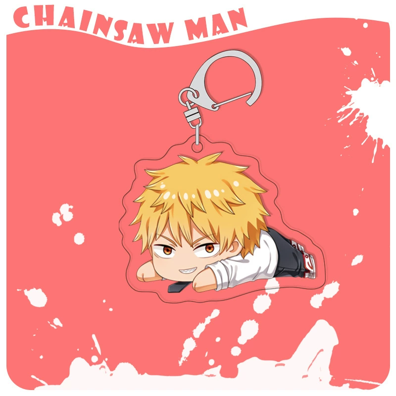 Chainsaw, acrylic keychain, double-sided pendant, 4mm