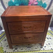 格木床头柜实木新款卧室储物柜明清古典收纳柜整装发货