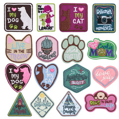 卡通衣服熨燙貼補丁貼羽絨服牛仔褲子裝飾修補破洞刺繡兒童貼花