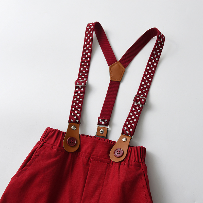 Comercio exterior de ropa para niños al por mayor de primavera y otoño traje de tres piezas ropa para niños mono de bebé vestido de caballero ropa de otoño para niños