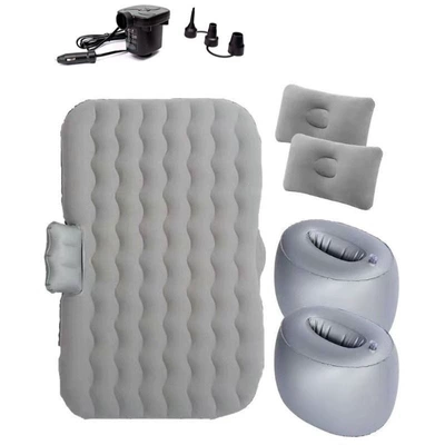 Car air mattress, inflatable bed for the Vehicle-mounted inflatable bed - default-huiqi-12876-flocked-gray-double-pier-car-air-pump-storage-bag-limited-time-discount