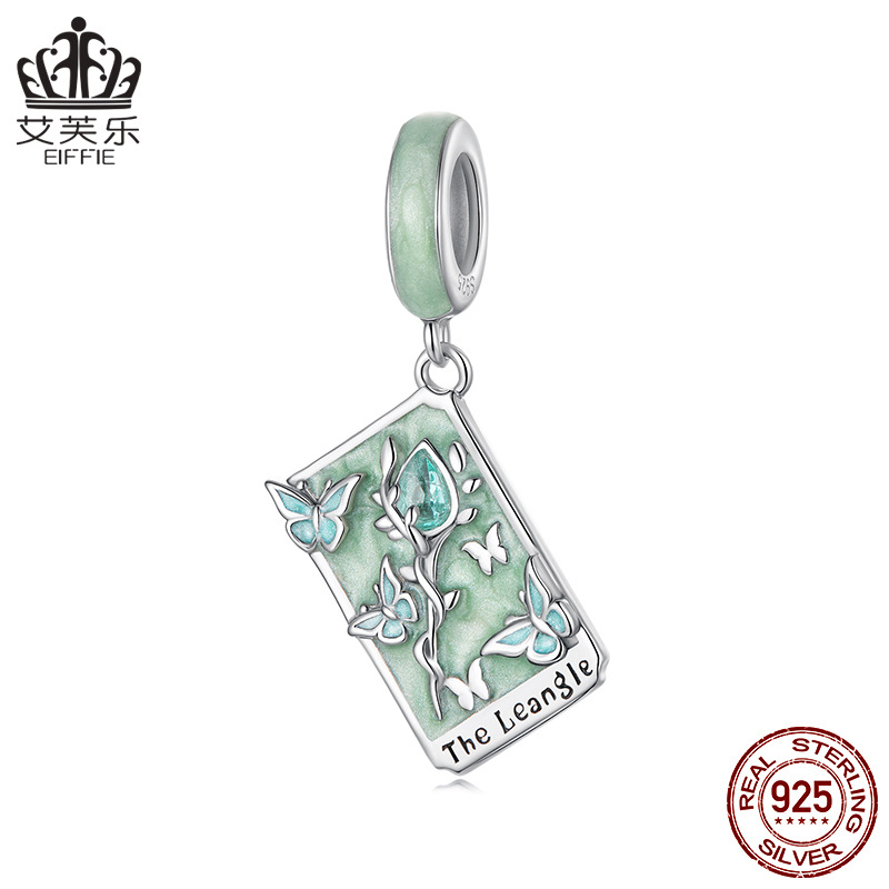 Aifle 人気の神秘的なタロットペンダント diy ブレスレットビーズ s925 スターリングシルバールースビーズジュエリーアクセサリー卸売