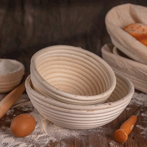 Amazon Vietnam Indonesia Wicker European Fermentation Basket Baking Tools Country Bread Fermentation Basket Wicker Bowl Wicker Storage