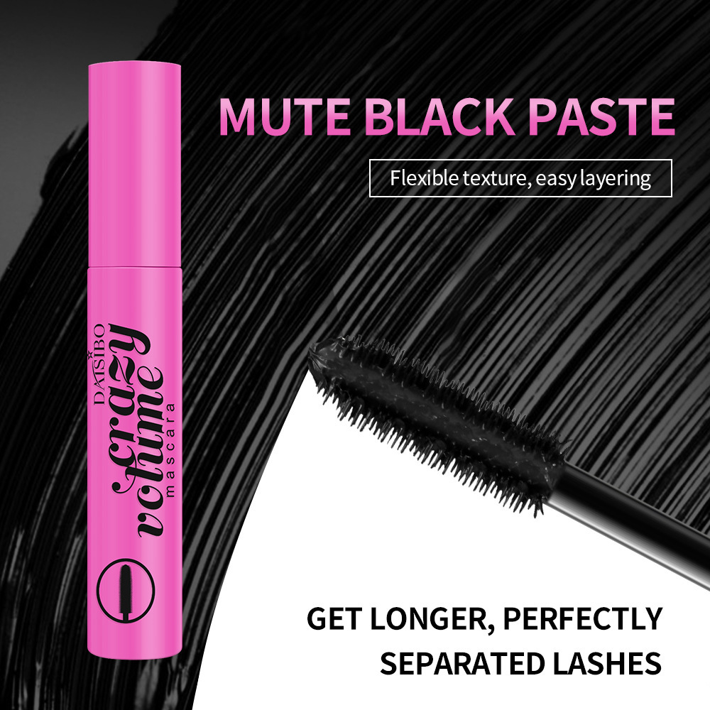 Material mate rápido secado cuerpo impermeable, fácil de quitar el maquillaje, rollo curvado, alargado, anti-transpiración, no mareado, duradero, no aglomerado, máscara densa image 3