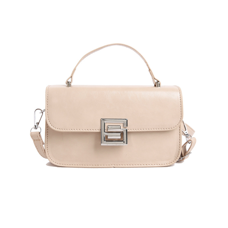 Moda 2026 nuevo retro bolso de hombro bajo la braza, bolso cuadrado de primavera y verano para mujeres, bolso de transporte ocio de estilo extranjero