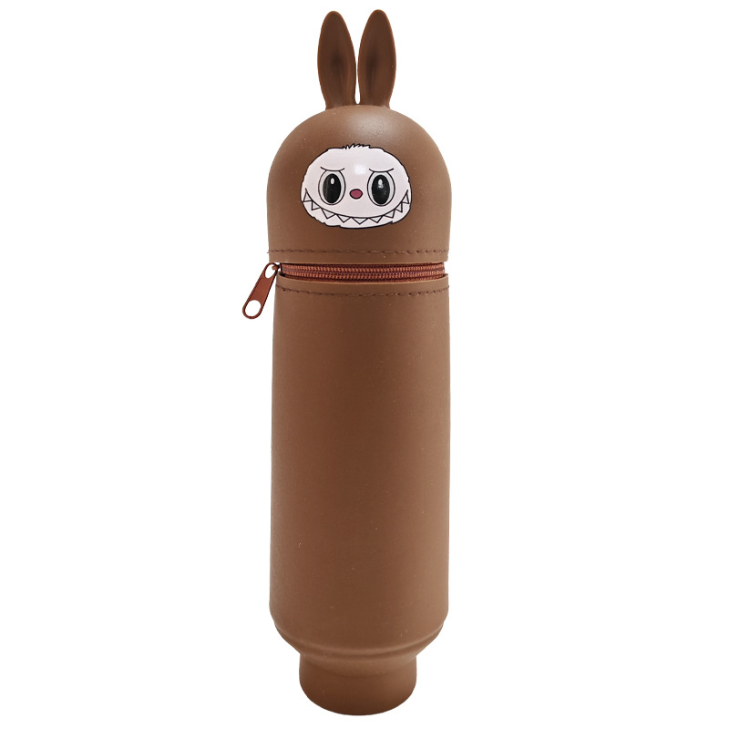 Estuche de lápices de silicona con diseño de panda