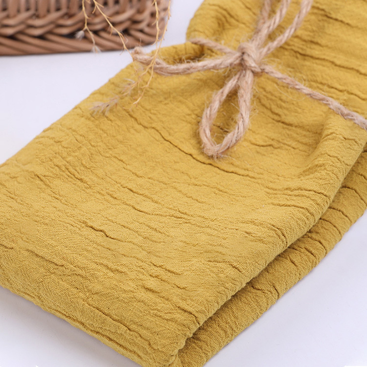 Nuevo ultra suave 100% algodón orgánico de doble capa de gaza tela de pijama para bebés