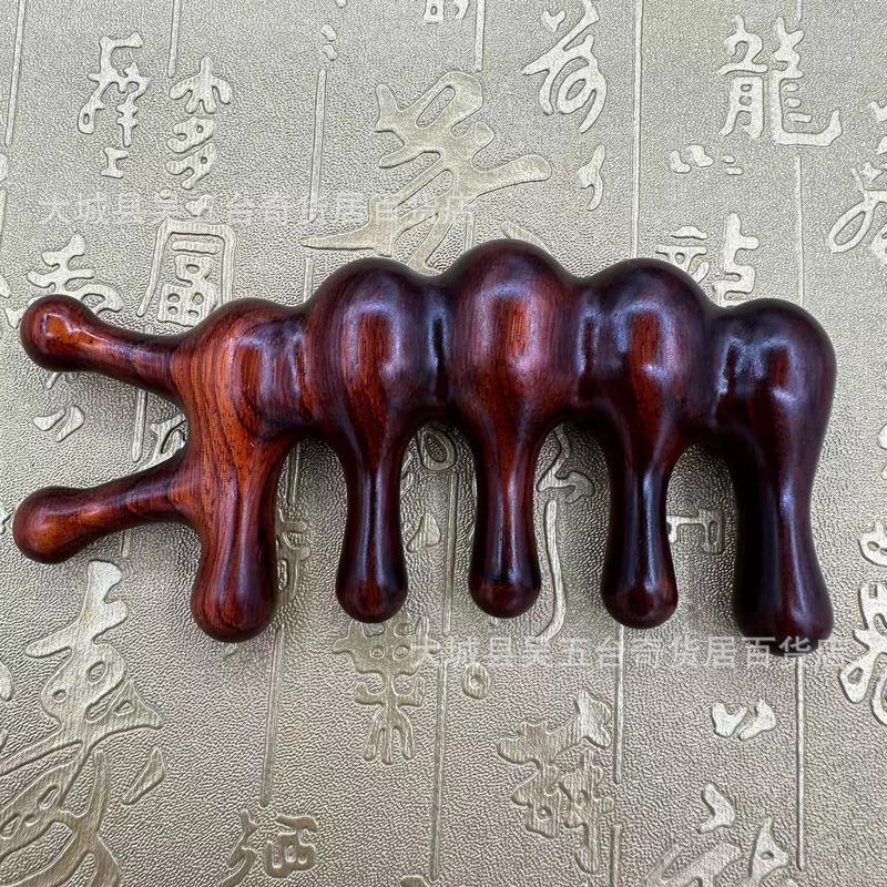 檀木櫛紫檀木質マッサージ櫛檀木寛歯櫛巻き櫛紫檀寛歯櫛緑檀木櫛|undefined