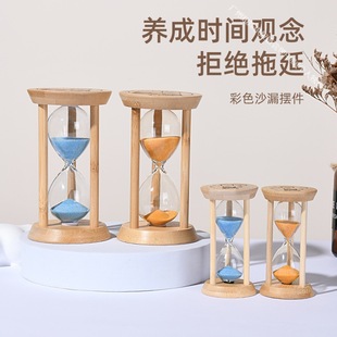 Hg Hourglass Timer Kidsren's Learning 1/3/5/15 Minutes Quicksand Funnel Luminous Ornaments Living Room Desktop Office