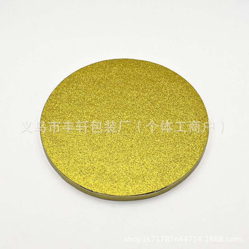 Comercio exterior productos de panadería de 10 pulgadas base de pastel de color cebolla dorado esmerilado textura de papel corrugado proveedor de base de pastel al por mayor