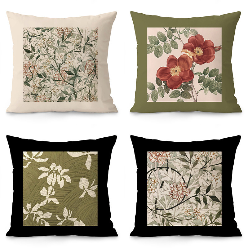 Maillard Medieval Art Pillow Printed Plush Pillow Living Room Bedroom Decorative Pillow Cushion Sofa Pillow Cover