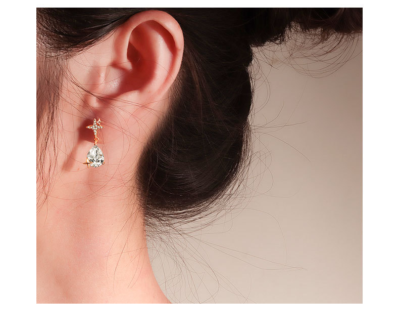 925 Sterling Silver Material Heart Shape Pattern 1 Pair 18K Gold Plated 925 Sterling Silver 925 Sterling Silver Earrings Heart Shape Drop Earrings