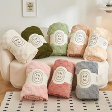 2025新款塔芙绒华夫绒毛毯多功能法莱绒牛奶绒单双人保暖盖毯批发