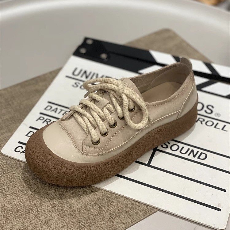 Zapatos de mujer retro transfronterizos zapatos de otoño nuevos zapatos de cabeza grande zapatos de mujer hermosos zapatos de nicho suaves retro zapatos casuales ligeros