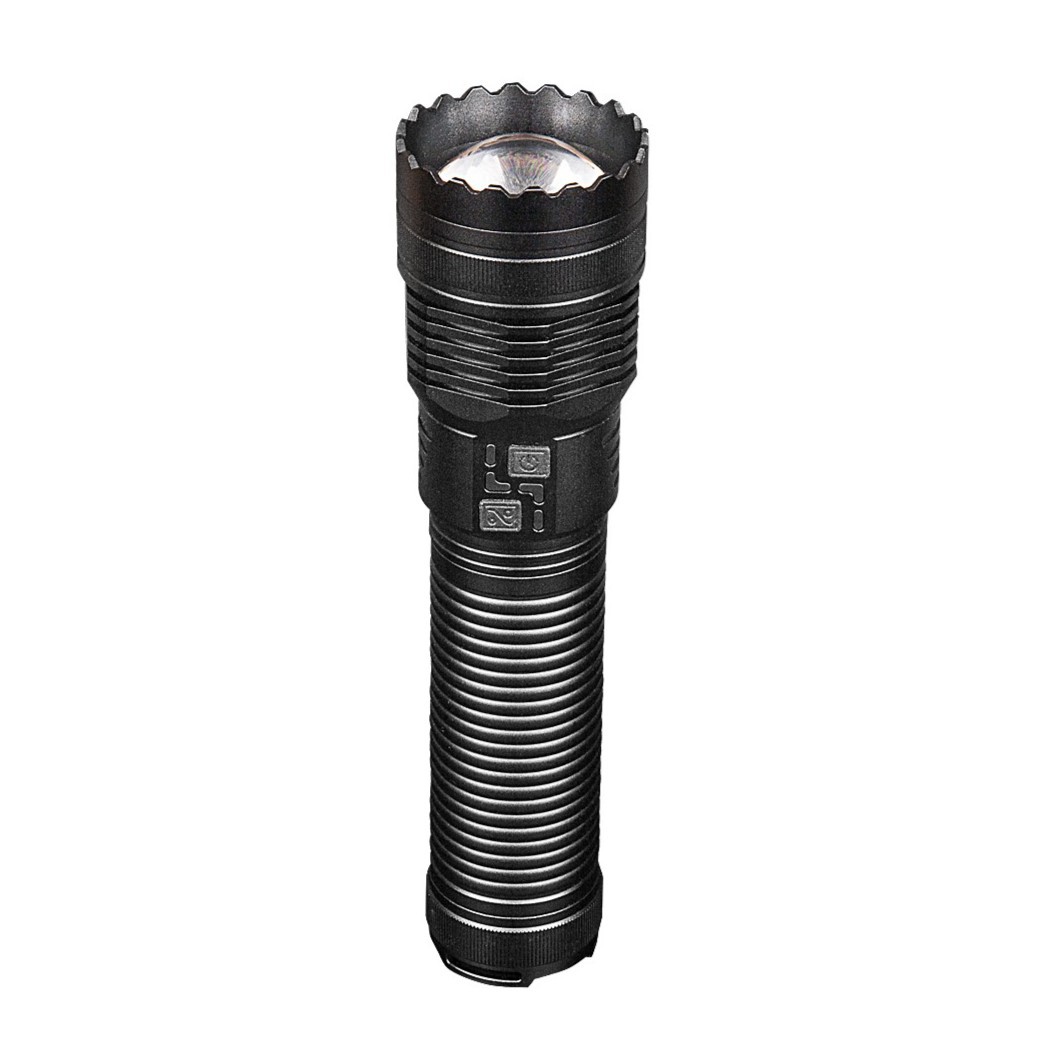 Blanco brillante láser de larga duración resistencia recargable de aluminio impermeable montañismo al aire libre linterna camping