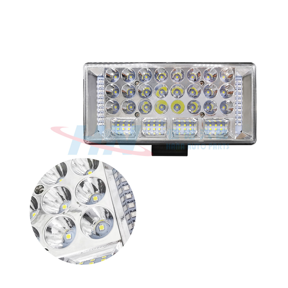 Coche LED luz de trabajo cuadrado 16LED 48w luz auxiliar faro modificado fuera de carretera luz de trabajo proyector